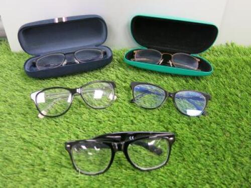 5 x Pairs of Assorted Glasses to Include: Tommy Hilfiger, Harriet, Furla, Gym Halo & Other.