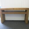 Raft Reclaimed Teak Wooden Console Table with Shelf Under. Size (H) 80 x (W) 140 (D) 40cm - 5