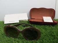 Pair of Gucci Ladies Sunglasses in Hard Case, Model GG3815/S.