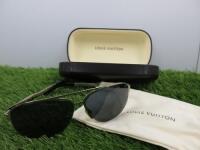 Pair of Louis Vuitton Sunglasses in Hard Case, Model Z077U.