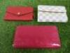 3 x Louis Vuitton Zip Up Purses to Include: 2 x Red & 1 x Monogram. Comes with 3 x Dust Covers. - 5