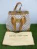 Louis Vuitton Hampstead MM Damier Leather Azur Shoulder Tote Bag. Comes with Dust Cover.