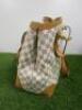 Louis Vuitton Hampstead MM Damier Leather Azur Shoulder Tote Bag. Comes with Dust Cover. - 4