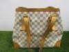 Louis Vuitton Hampstead MM Damier Leather Azur Shoulder Tote Bag. Comes with Dust Cover. - 5