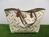 Lauren Ralph Lauren Equestrian Print Shoulder Bag.