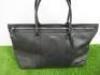 Paul Costelloe Black Leather Bag. Appears Unused. - 3