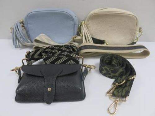 3 x Assorted Apatchy Leather hand Bags.