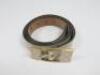 Gucci Unisex Tan Leather Belt, 297012, Size 38. - 4