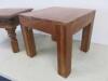 2 x Small Wooden Side Tables. - 2