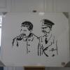 Large Canvas Print of Hitler & Starlin, Signed MP. Size 120 x 150cm