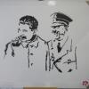 Large Canvas Print of Hitler & Starlin, Signed MP. Size 120 x 150cm - 2