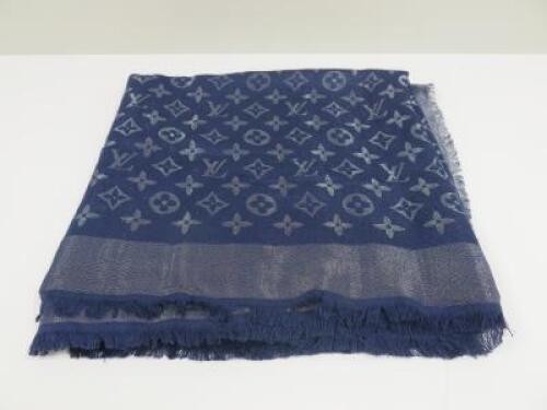 Louis Vuitton Monogram Shine Shawl Scarf, 401810.