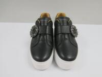 Russell & Bromley Park Jem Buckle Flatform Sneaker, Size 4. Appears New.