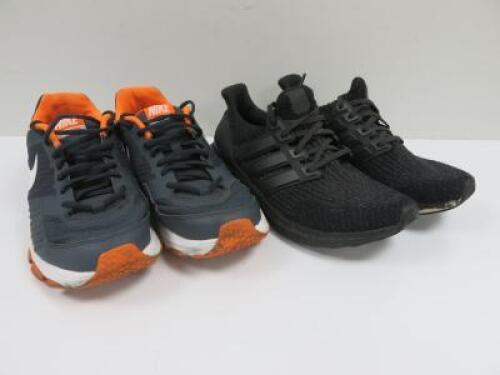 2 x Pairs of Trainers to Include: 1 x Adidas & 1 x Nike, Size 7.