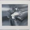 Framed Oil Canvas Print. Mono Abstract. Size 78 x 88cm. - 2