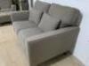 Grey Fabric 2 Seater Sofa on Wooden Legs. Size H80 x W150 x D85cm. - 3