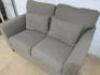 Grey Fabric 2 Seater Sofa on Wooden Legs. Size H80 x W150 x D85cm. - 4