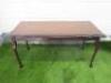 Dark Wood Coffee Table, Size H45 x W97 x D48cm.