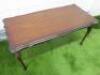 Dark Wood Coffee Table, Size H45 x W97 x D48cm. - 2