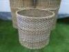 5 x Round Wicker Baskets, Size H37 x Dia 43cm. - 3