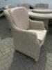 Rattan 4 Seasons Outdoor Furniture Set with Table & 6 Chairs with Seat & Back Cushions. Size H76 x Dia150cm. - 5