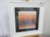 Framed Glazed Print of Sunset. A.Williams. Size 55 x 55cm