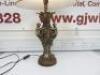 Monkeys Table Lamp with Beige Lamp Shade, Size H75cm. - 3