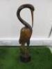 Pair of Decorative Wooden Carved Animals to Include: 1 x Stork & 1 x Horse. - 2