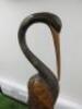 Pair of Decorative Wooden Carved Animals to Include: 1 x Stork & 1 x Horse. - 3