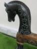 Pair of Decorative Wooden Carved Animals to Include: 1 x Stork & 1 x Horse. - 6