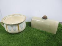 Royal Doulton Chamber Pot & Stoneware Bottle.