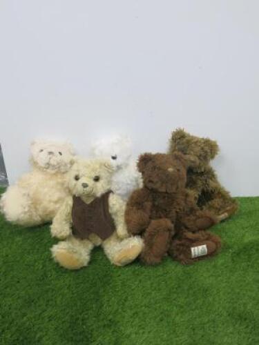 5 x Georgio Beverly Hills Collector Bears, 1996, 1997, 2000, 2003 & 20th Anniversary