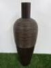 Wood Turned Vase, 46cm Tall.