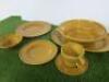 Ikea 6 Place Dinner Service Set with Serving Platter & Bowl in Mustard Yellow. - 2