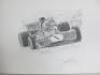 2 x Formula Art Limited Edition David Johnson Authentic Sketch Prints, No 6/50 & 42/50 Signed Artist Editions. Overall Sketch Size 30 x42cm. - 2