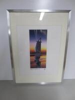 Framed & Glazed Print "Reflections Burg Al Arab 54/250 Signed, Size 73 x 53cm.