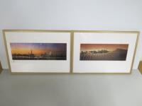 2 x Framed & Glazed Pictures UAE Scenes Size 30 x 43cm.