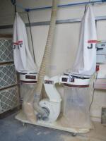 Axminster Jet Vortex Cone Twin Bag Particle Seperator System, Mobile Dust Extractor. Type DC1900-005E