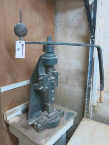 Bench Mounted Fly/Toggle Press