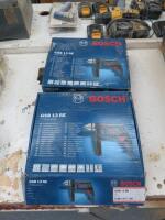 2 x Bosch GSB 13RE Professional Drills, in Boxes (1 Sealed Unopened)