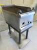 Stainless Steel Gas Char Grill on Stand. Size W40cm. - 2