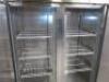 Tefcold Double Door Stainless Steel Freezer, Model- RF1420-P, YOM 2022. Size H200 x W146 x D83cm. Appears in Very Good Condition. - 3