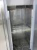 Delfield Double Door Stainless Steel Fridge. Model RS11400R. Size H205 x W138 x D78cm. NOTE: Requires plug, untested & door needs repair. - 4