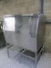 Follet Stainless Steel Ice Storage Bin On Stand. Model L650SDC. Size H155 x W112 x D79cm. - 3