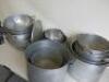 16 x Assorted Sized Stew Pots & Colanders to Include: 6 x Colanders & 10 x Stewpots & 5 Lids. - 6