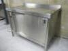 Two Door Stainless Steel Warming Cabinet H87 x W115 x D70cm. - 2