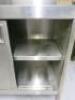 Two Door Stainless Steel Warming Cabinet H87 x W115 x D70cm. - 4