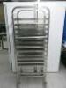 Adexa 17 Shelf Stainless Steel Mobile Trolley with 12 Aluminium Shelves.