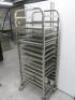 Adexa 17 Shelf Stainless Steel Mobile Trolley with 12 Aluminium Shelves. - 2