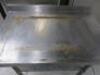 Vogue Stainless Steel Prep Table with 1 Shelf Under, Size H90 x W90 x D60cm. - 5